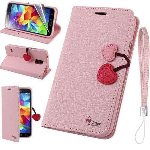 Samsung Galaxy S5 Mini Cherry Stand Case Cover